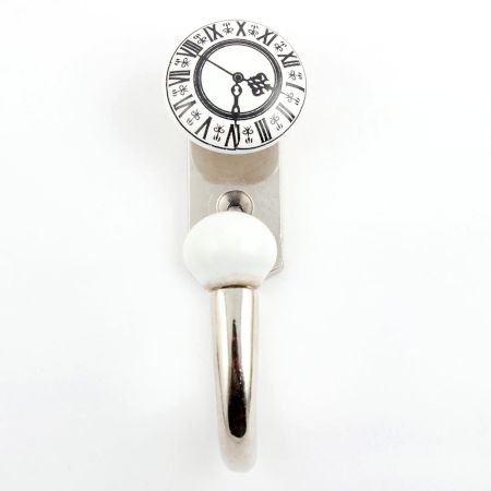 Vintage Clock Ceramic Hooks